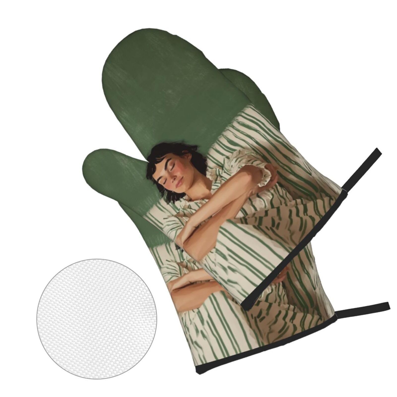 Manoplas Raya Beige Manoplas Horno Almohadillas Aislantes Juego De 4 - Acolchado Resistente al Calor, Flexible,Cocina multipropósito
