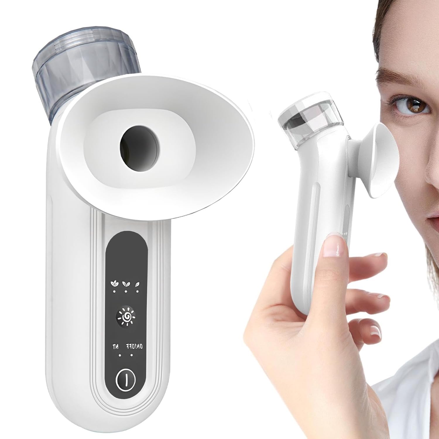 Mavdecll Eye Steamer For Dry Eyes, Steam Sprayer With Cold & Hot Compress Modes, Steam Therapy Wand, Relief Dry Eyes, For Moisturizing & Soothing, Use Anytime, Anywhere