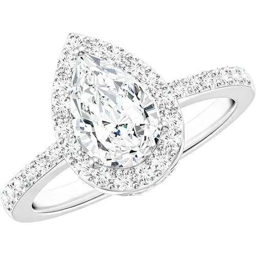 Personalized 10K/14K/18K Gold Lab Grown Diamond Ring,Engagement Wedding Promise Ring for Women,IGI Certified D Color VVS1 Clarity,1-5 Carat Size 3-14