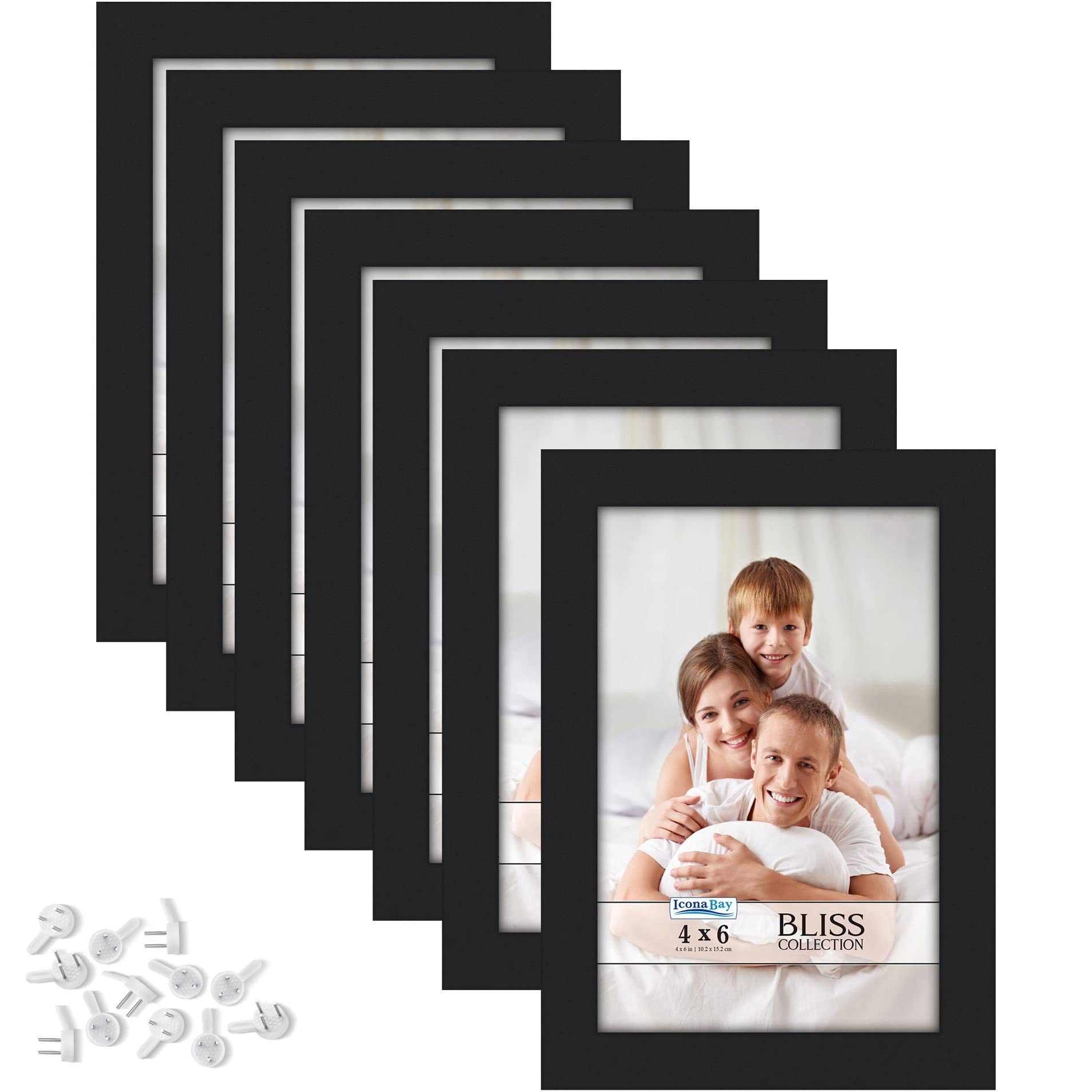 Icona Bay Black 12 Pack Frames