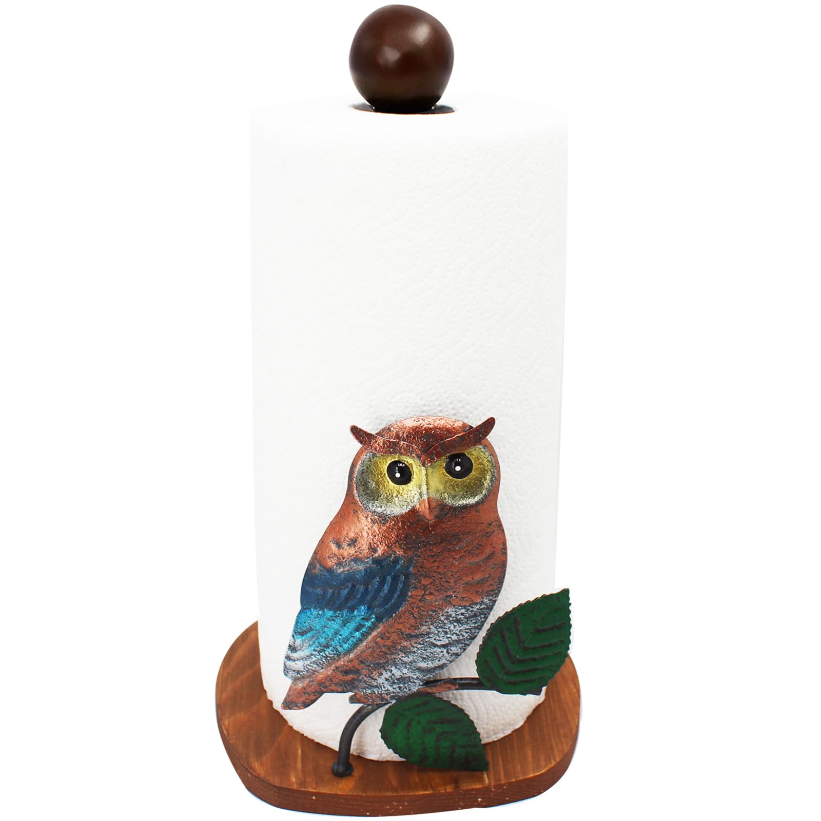 Bamboo Paper Towel Holder With Interchangeable Holiday Decor - 4th Of July, Christmas, Halloween Themes