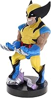 Vista 1 de Exquisite Gaming Cable Guy soporte para teléfonocontrolador, Marvel Wolverine, incluye un cable de carga de 4 pies, estatua de PVC resistente y base