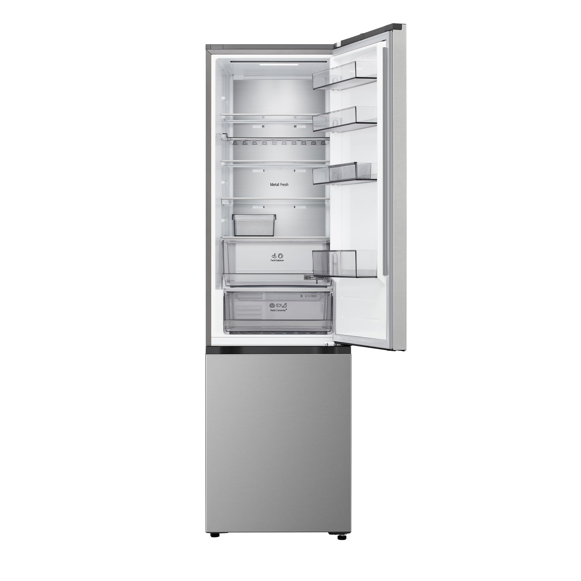 LG GBBS525APY lodówko-zamrażarka do zabudowy (375 l, wysokość 203 cm, szerokość 59,7 cm) z 112 kWh/a i Smart Inverter Compressor®