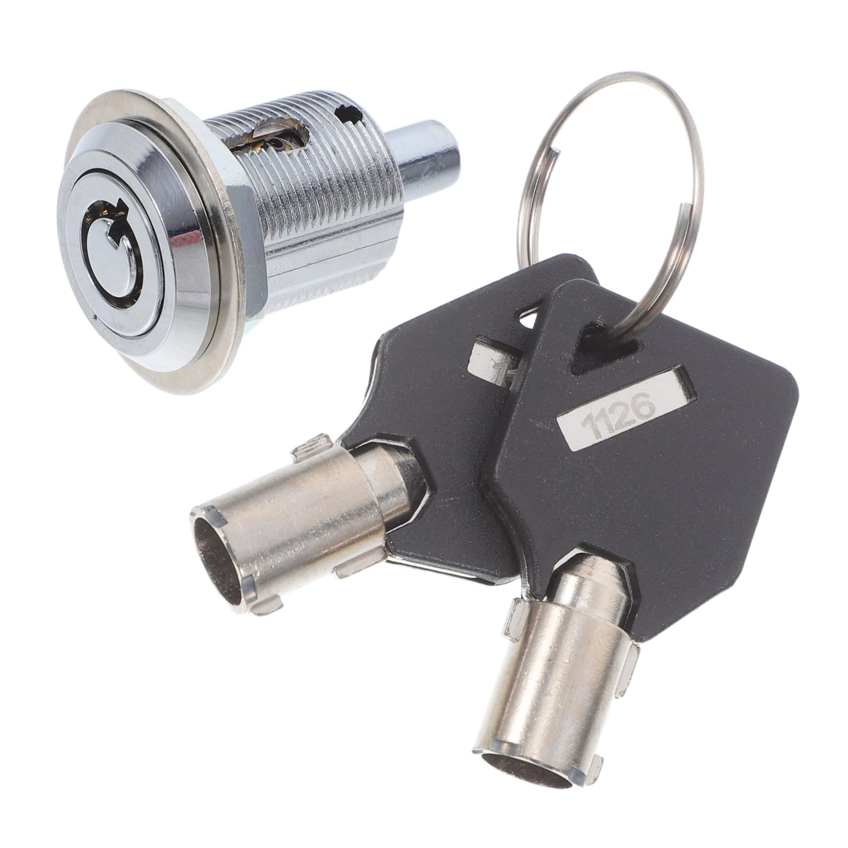 Balacoo 1 Set Toolbox with Keys Cabinet Locks Keyed Box for Rv Storage Compartment Door Cart Mailbox Vending Machine