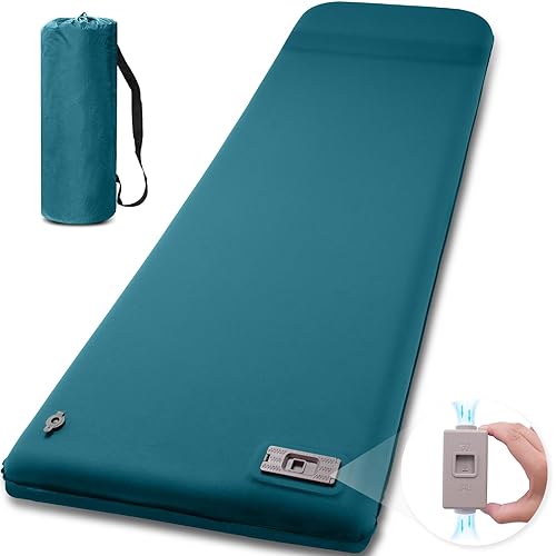 Self Inflating Sleeping Pad with Electric Pump for Camping, 3.14"Thick