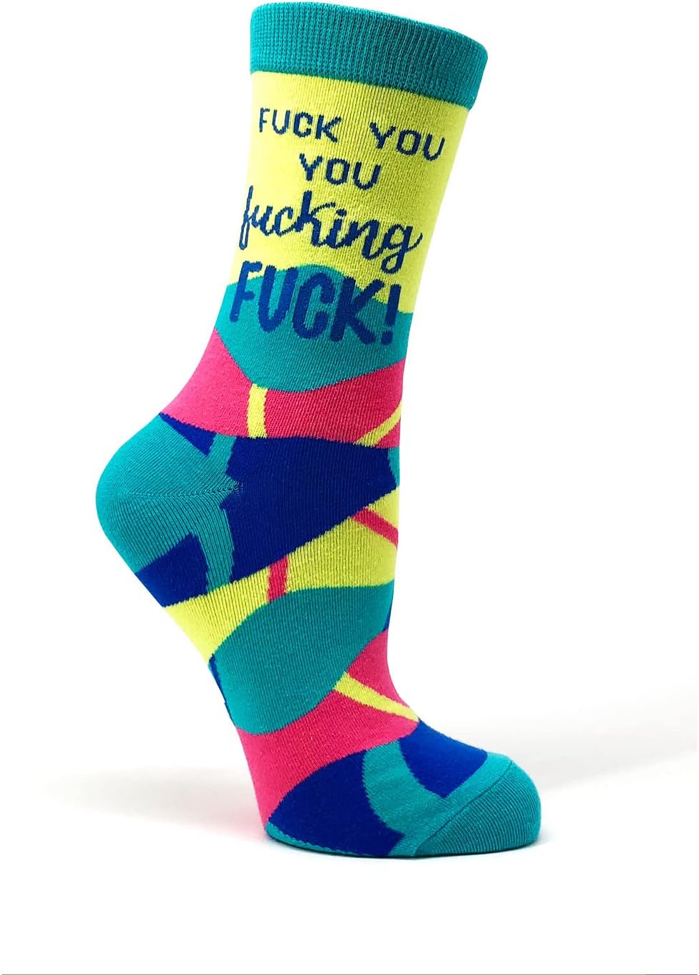 Fabdaz - Sassy Saying Novelty Crew Socks for Women - F-ck You, You F-cking F-ck - Image 2