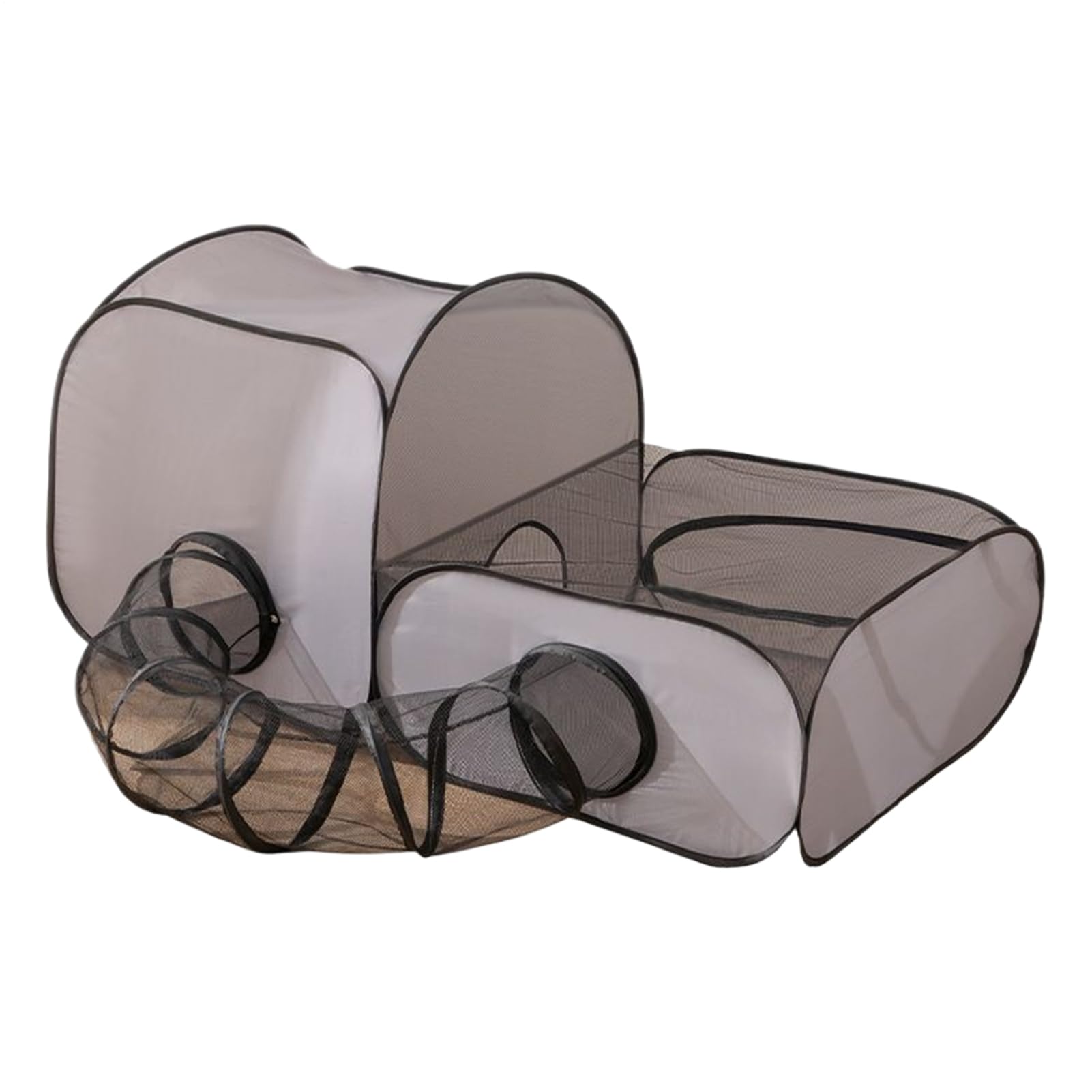 Parc D'Extérieur pour Chat | Le Parc d'Extérieur pour Animaux avec Un Tunnel Circulaire,Clôture Pliable avec Tunnel Et Maison De Jeu pour Animaux pour Chaton Chien Et Lapin