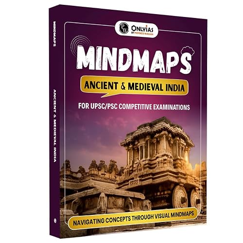 PW UPSC Mindmaps Ancient and Medieval India For UPSC/PSC Competitive Examinations | Navigating Concepts Through Visual Mindmaps [Paperback] PW