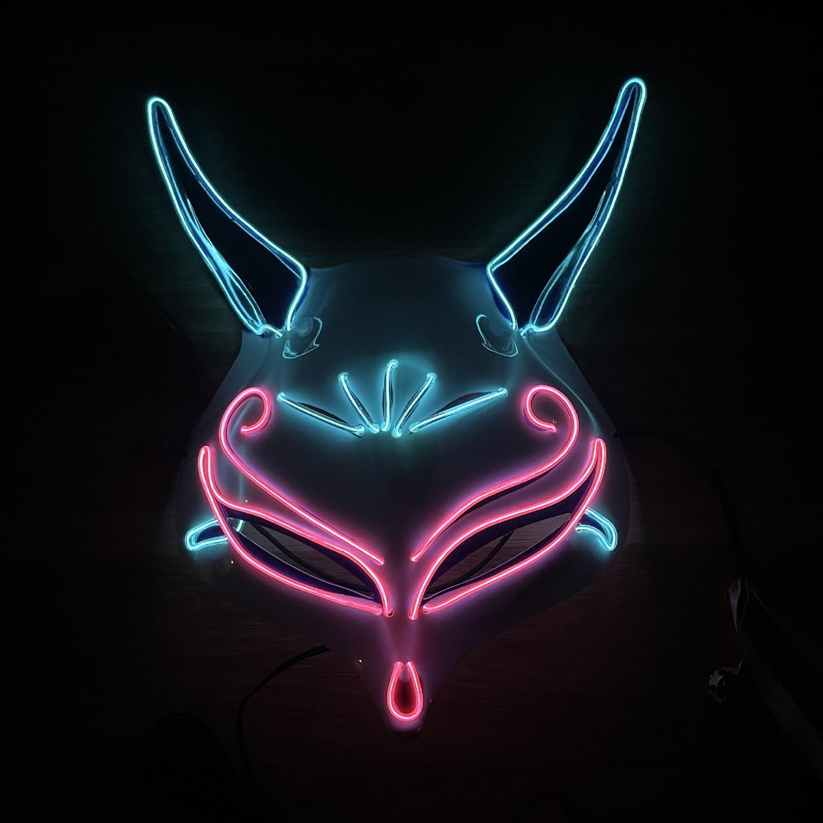 Halloween Fox Purge Mask - LED Light Up Glow Mask for Festival Party Gifts Purge costumes for Women