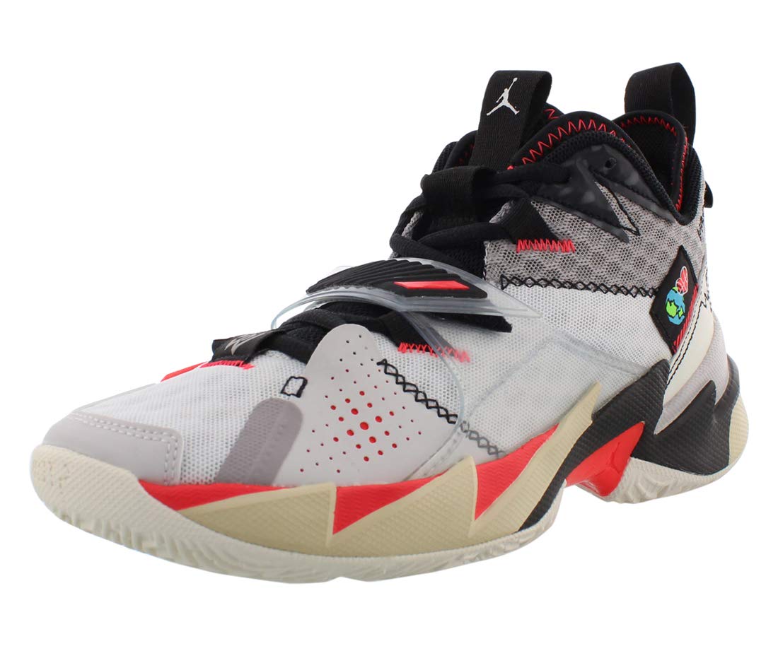 Nike Jordan Why Not Zer0.3 (GS) [CD5804-101] Kids Basketball Shoes White/Orange/US 5.5Y