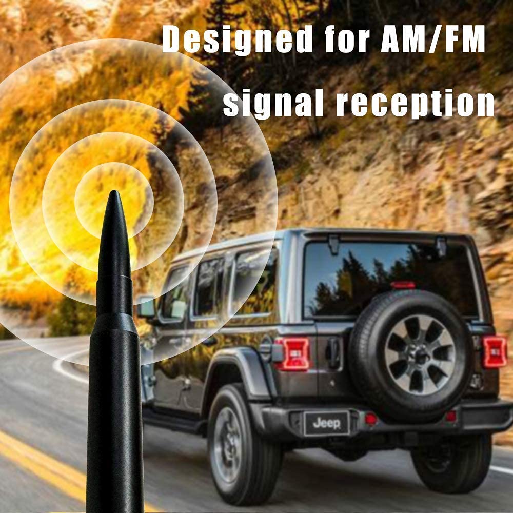 cartaoo Antenna for Jeep Wrangler, Stubby Short AM/FM Radio Signal
