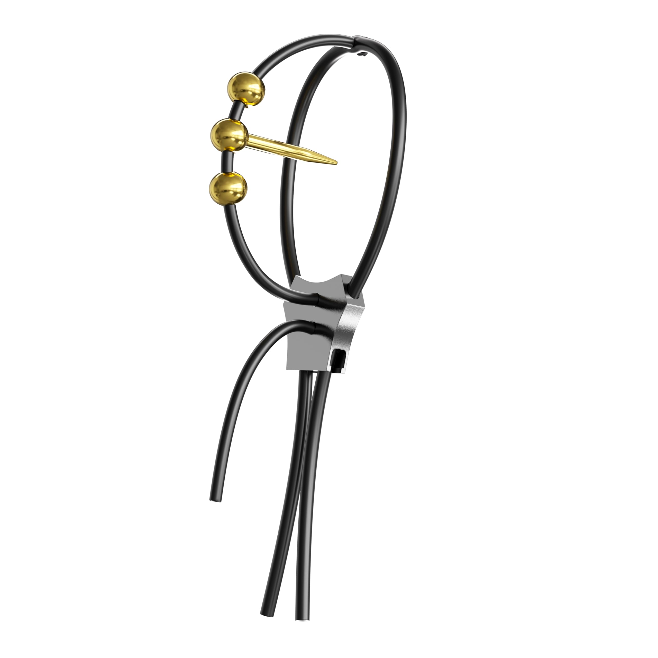 Dr. Electro ESTIM Dilator cinturino da polso, Harn alla Plug con silicone cinturino da polso, per elettrostimulazione lation, Gold