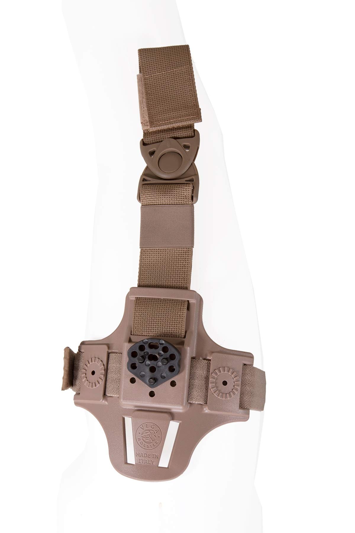 VEGA HOLSTER Piattaforma Cosciale Compatta 8K17 per Fondina e Accessori Tan