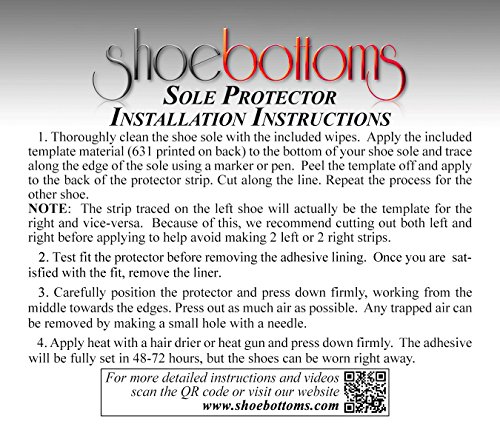 Red Slip Resistant Shoe Sole Bottom Cover Protector for High Heels - Self-Stick Pads - Thumbnail 7