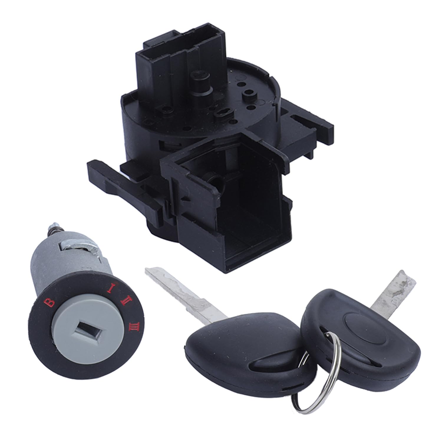 YAOPEI Interrupteur d'allumage + Barillet + 2 Clés pour Opel Vauxhall Corsa Combo Meriva Tigra 0914861 + 90511999