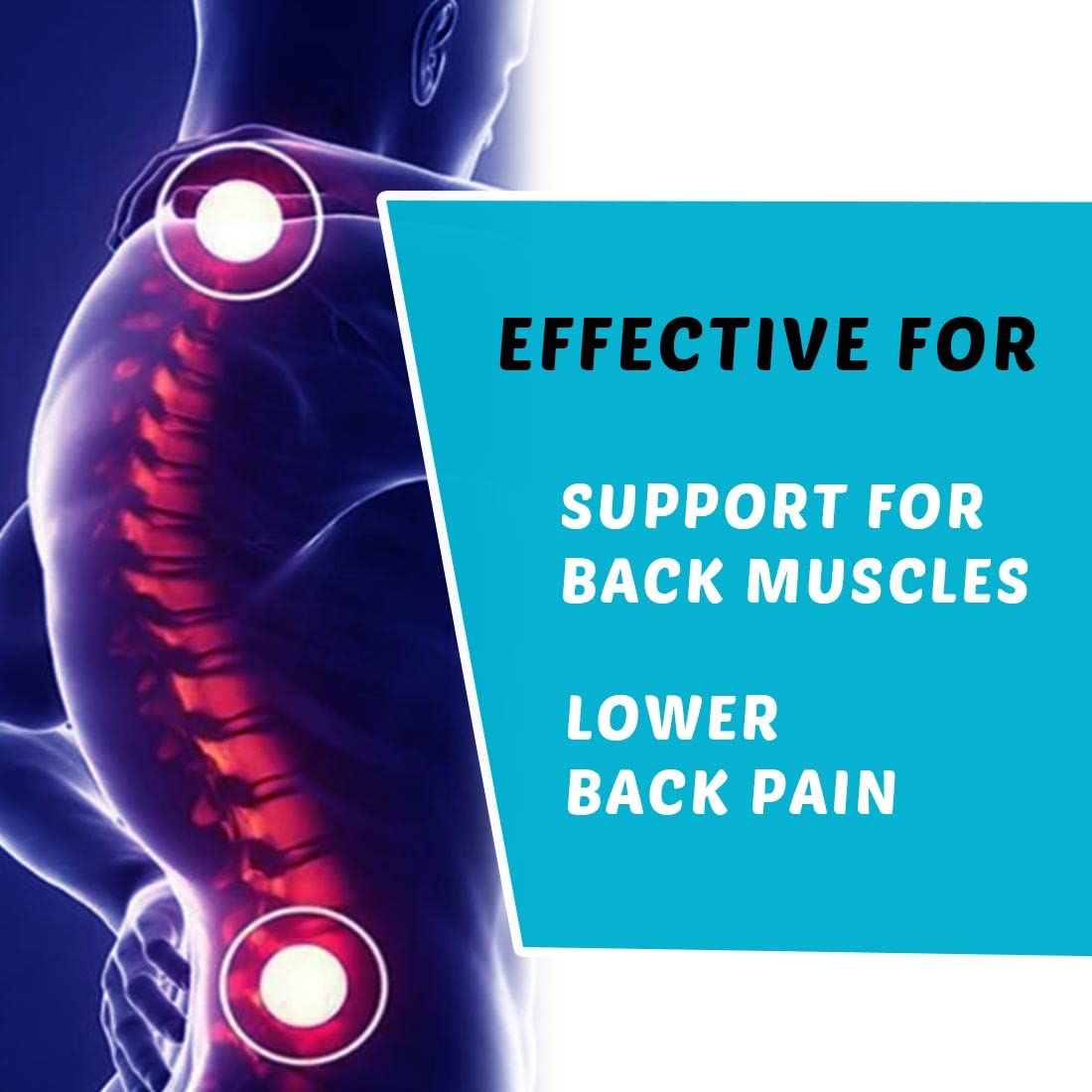 JSB BS08 Lumbar Traction for Belt Back Pain Relief, Exercise and Posture Correction (XL 40" to 44") 1