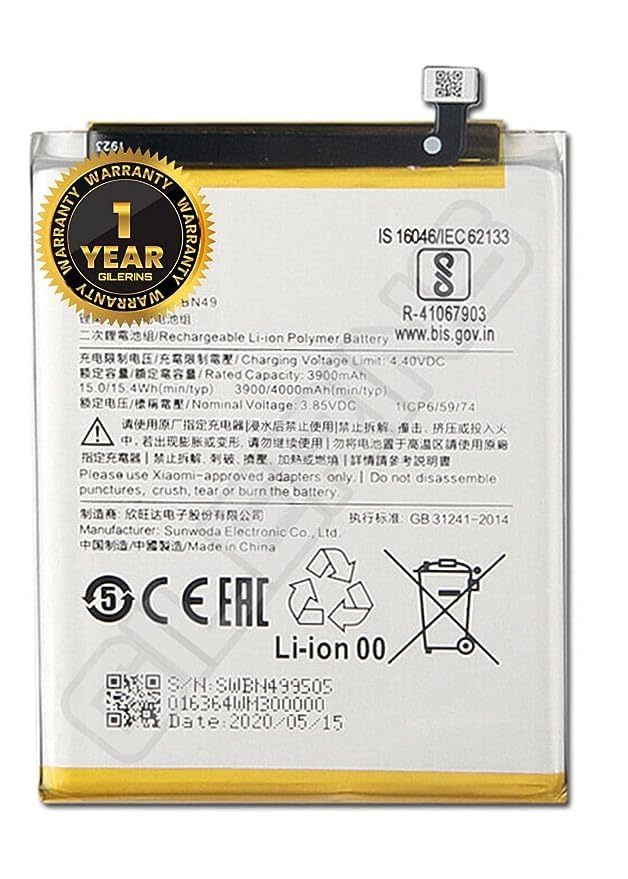 Image of Original BN49 Battery for Redmi 7A / M1903C3EH /M1903C3EI /MZB7995IN / M1903C3EG Battery with 1 Year Warranty*** (R00288)