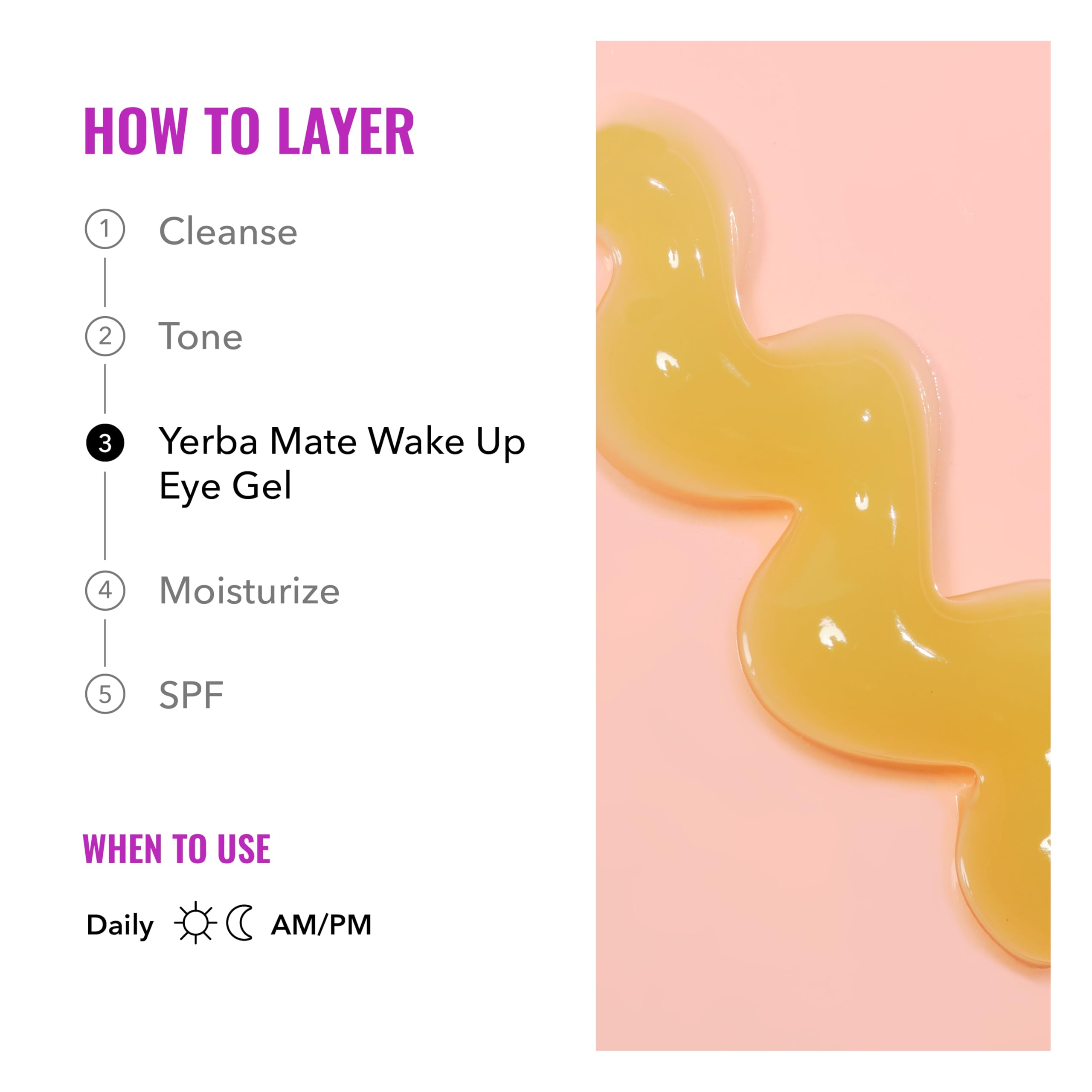 Good Molecules Yerba Mate Wake Up Eye Gel - Hydrating Under Eye Gel Cream with Hyaluronic Acid and Caffeine - Target Dark Circles and Puffiness - Skin Care for Face