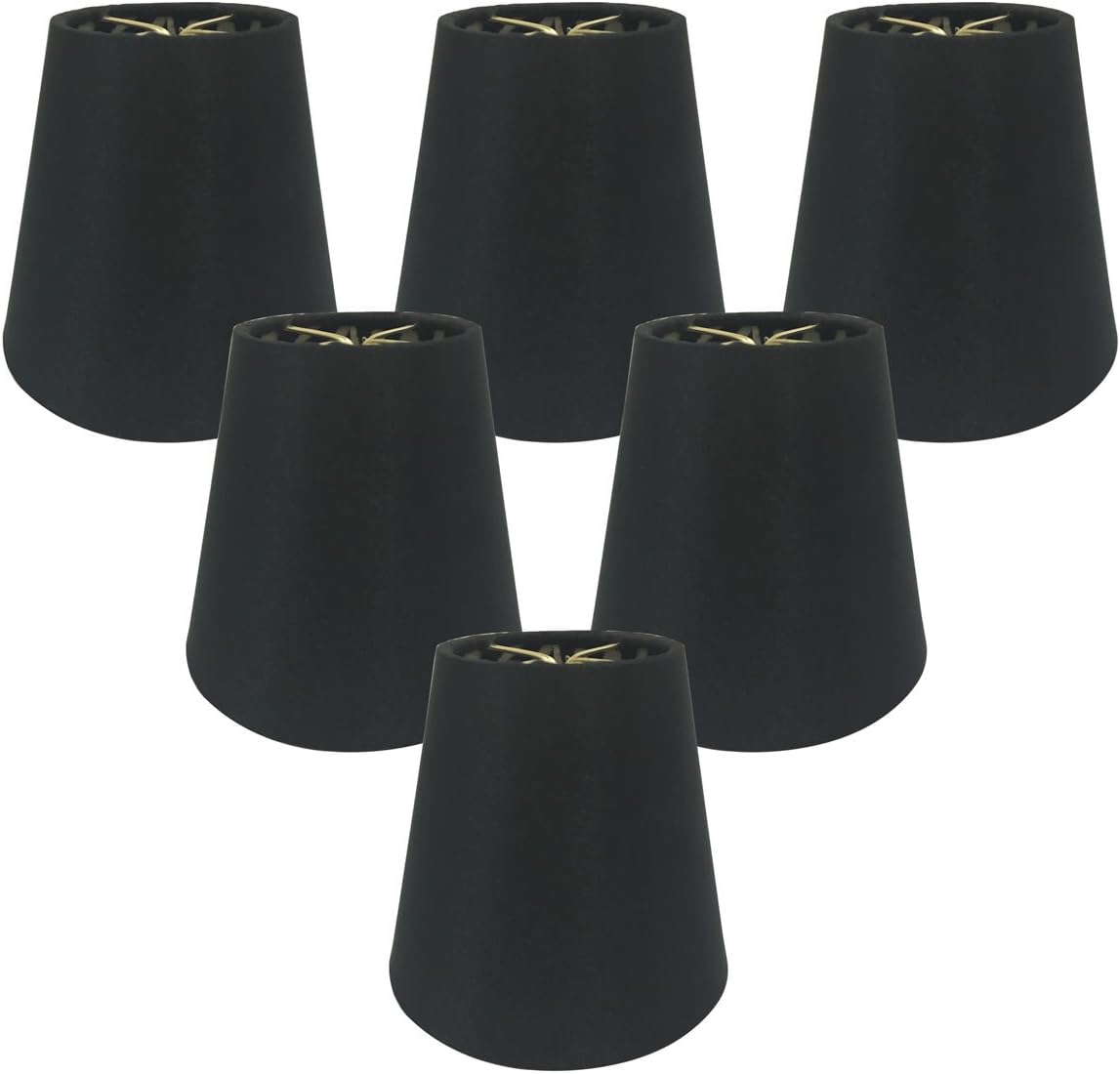 Hоttеѕt Sаlе Royal Designs Empire Clip on Chandelier Lamp Shade, Antique Gold, 2 x 3.5 x 3.5, Set of 6, CS-956-5-6