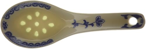 Cucharas de porcelana para sopa color azul y blanco Vajilla S azul y blanco