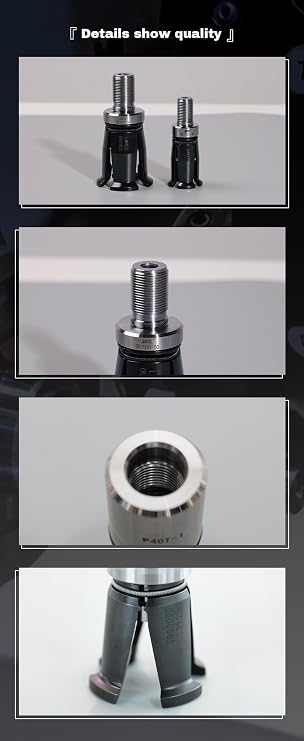 Spindle Pull Claw Pull Stud Grippers External 90 Thread BT-30 Alloy Steel Four Petal Clamp Pull Claw for Milling Machine Spindle