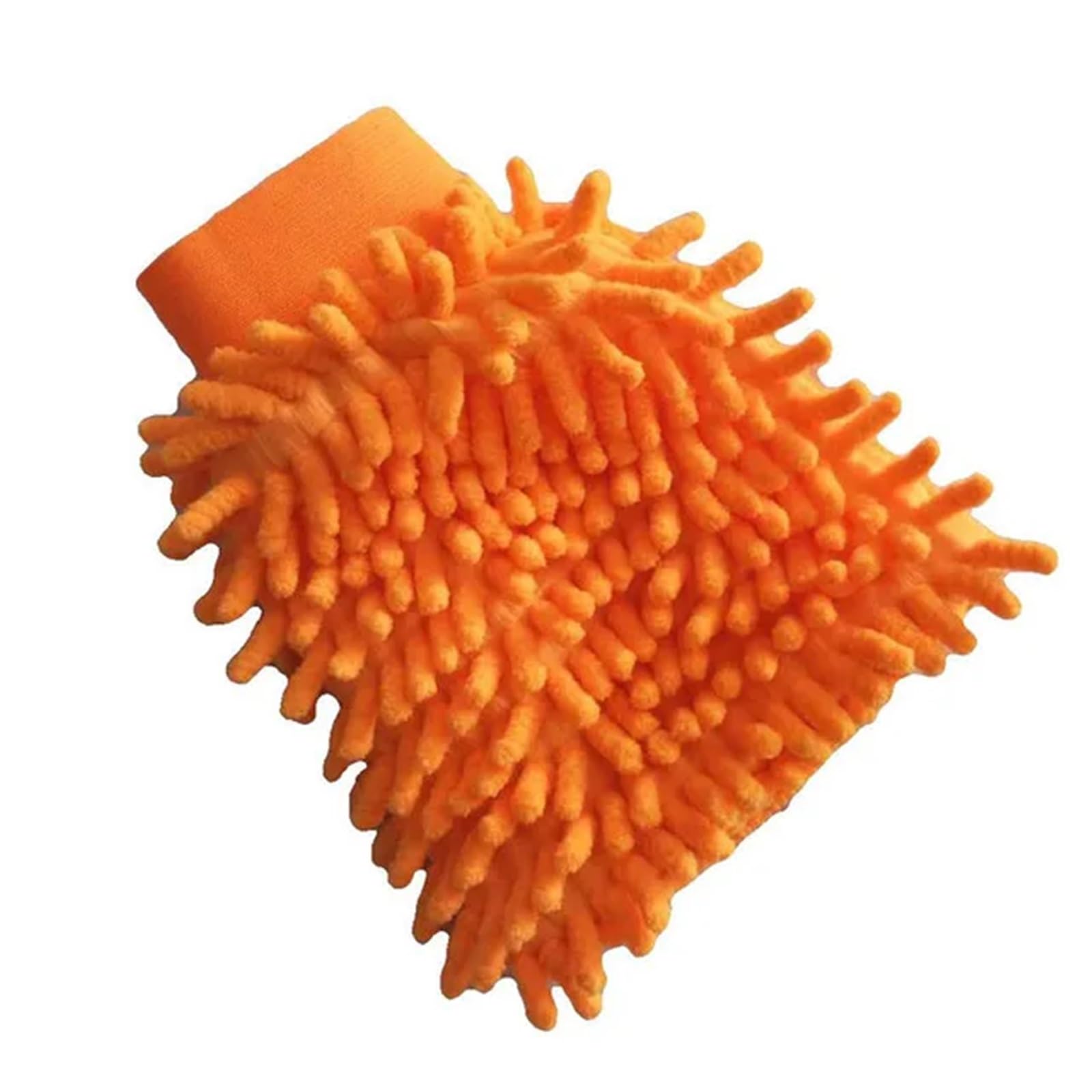 MDSRFGN Car Wash Mitt Car Wash Glove Coral Soft Microfiber Gloves Cleaning Towel Cloth Mitt Wax Detailing Brush(Orange)