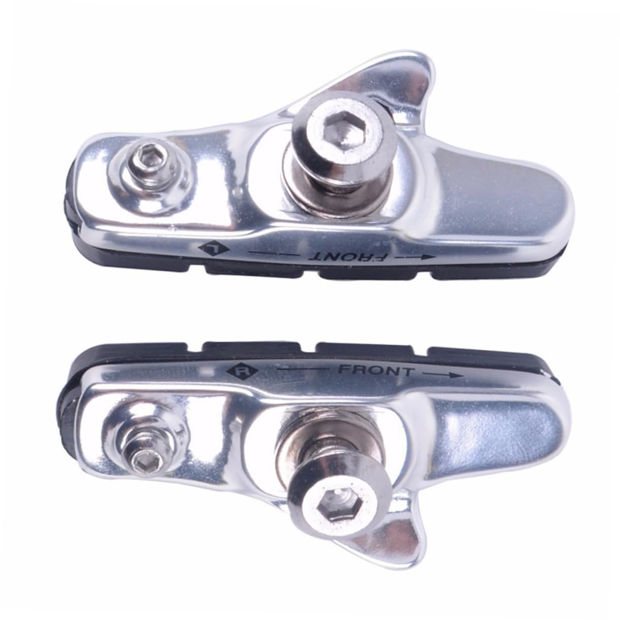 BESPORTBLE 3paia Pastiglie Freni per Bici c Pastiglie Lega di Alluminio e Resistente Compatibili con Bici da Corsa e Mountain Bike Design Curvo per Maggiore Potenza Frenante e Rumore
