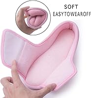 Vista 4 de Git-up -Pantuflas para mujer con diabetesartritisedema, cierre ajustable, espuma viscoelástica, punta abierta, extra ancha