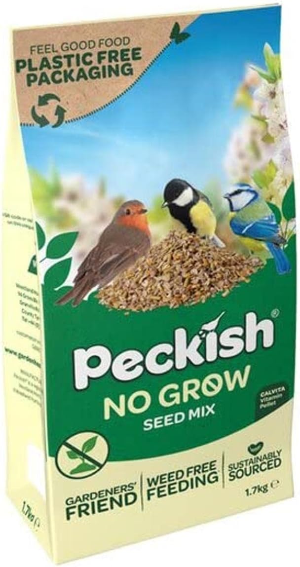 Peckish 60051272 No Grow Seed Mix for Wild Birds, 1.7 kg,package may