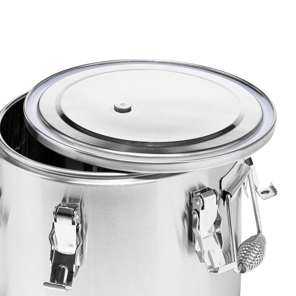 Termo para el transporte de alimentos, Capacidad 50 l, Interior y carcasa de Acero inoxidable, Muy buen aislamiento térmico, Estanqueidad, Para alimentos sólidos y líquidos, Junta de silicona