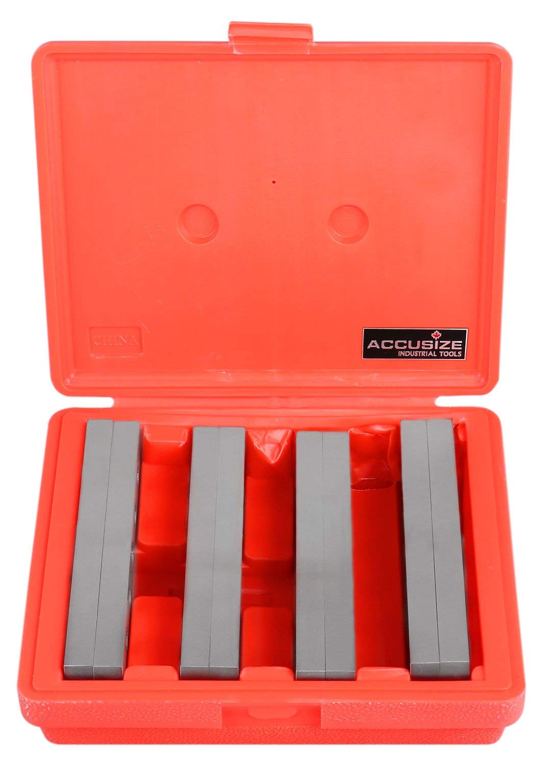 Accusize Industrial Tools 1/2" Thickness Precision Machinist's Parallel Sets, 4 Pairs, EG02-0410