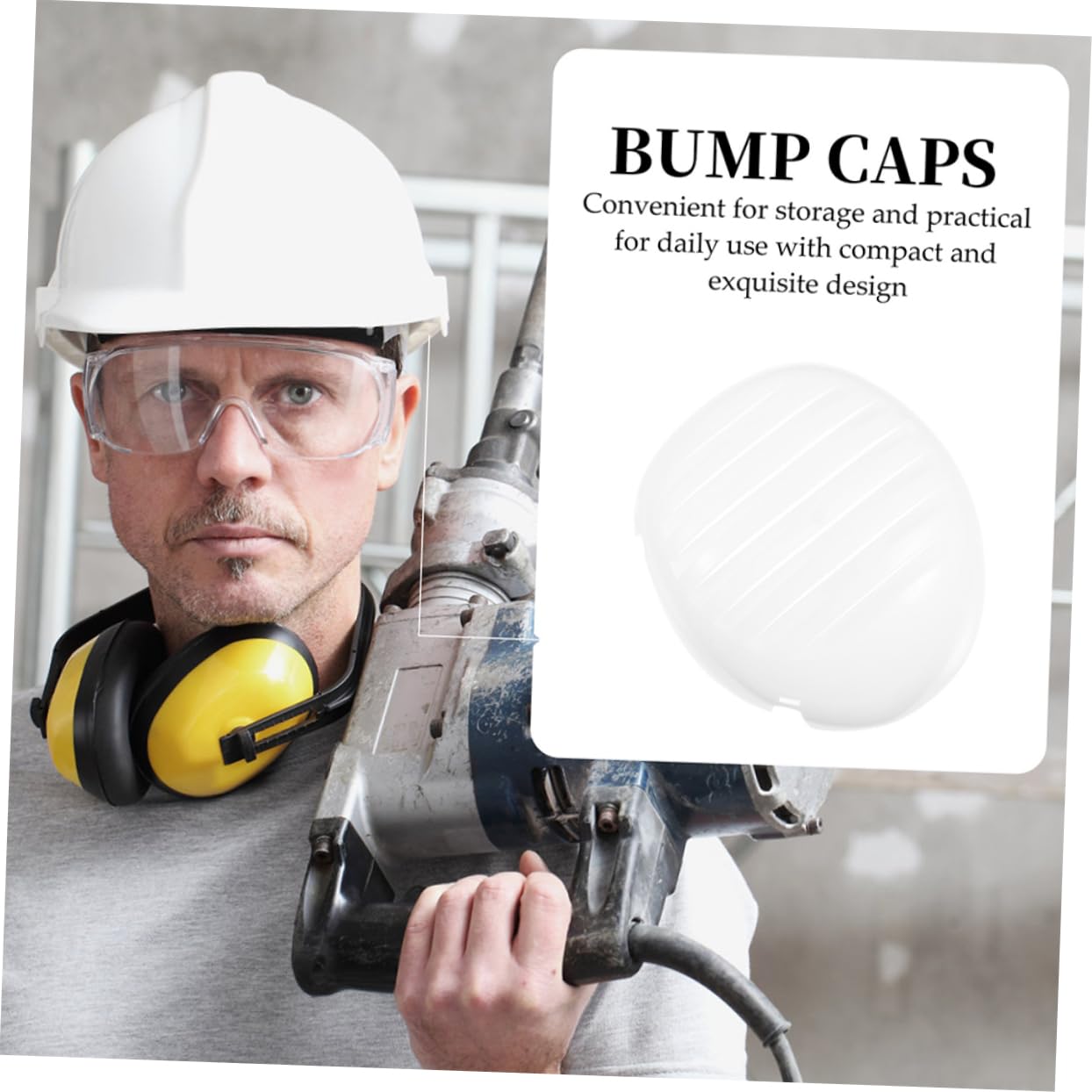 DOITOOL Helmfutter Herrenhüte Baseballkappe Kappen Schwarzer Schutzhelm Visier Männer Mit Schutzhelm Liner BAU Von Schutzhelmen Bump-Hut-Einsatz Sport Weiß