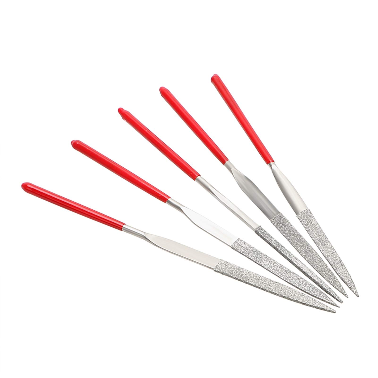 Juego de limas, juego de limas de metal, 140 mm, 10 piezas, juego de limas de aguja de diamante, herramienta manual for gemas de vidrio cerámico, pasatiempos y manualidades, lima resistente