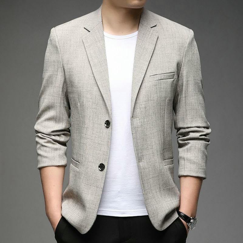 Men's Spring Autumn Lightweight Business Casual Single Blazer3