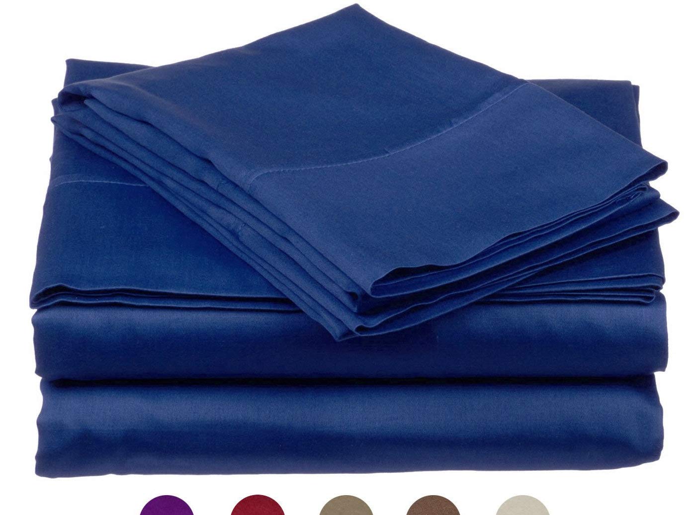 Bambuucell 4-teiliges Bettlaken-Set – Doppelbett, Bambus-Mikrofaser, Elfenbein, Atmungsaktiv & Weich
