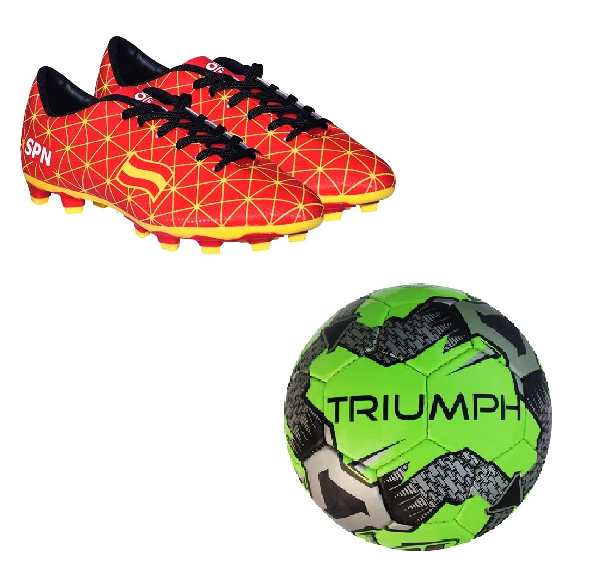 triumph Football Pvc Boss Green With Gowin Football Shoe Country Color Spain Size-9-picture-27