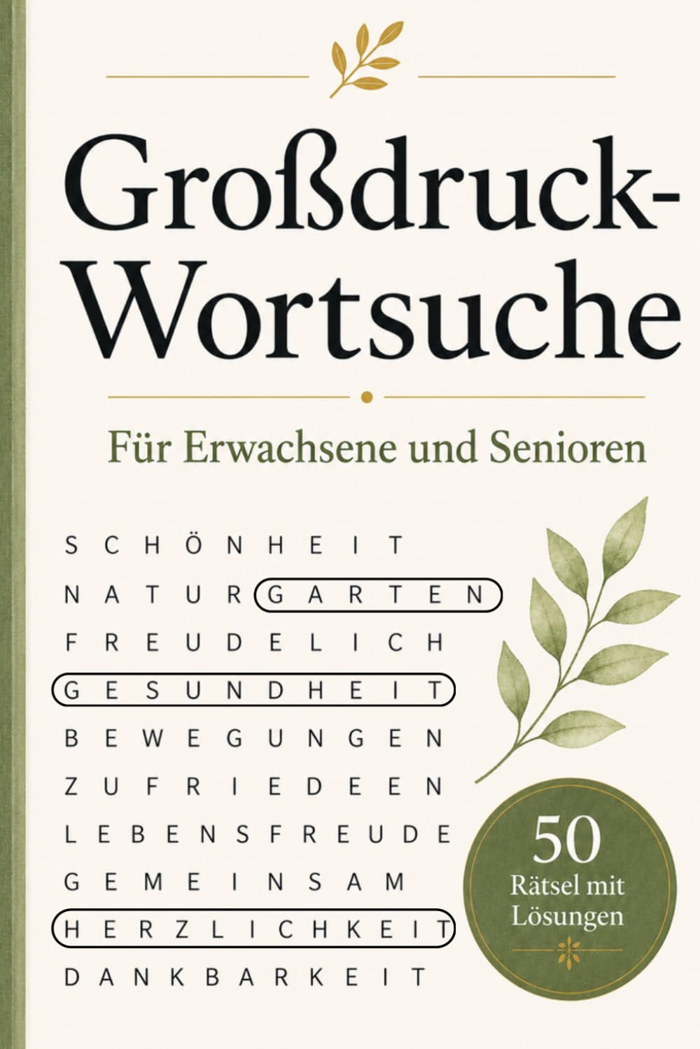Großdruck-Wortsuche für Erwachsene und Senioren