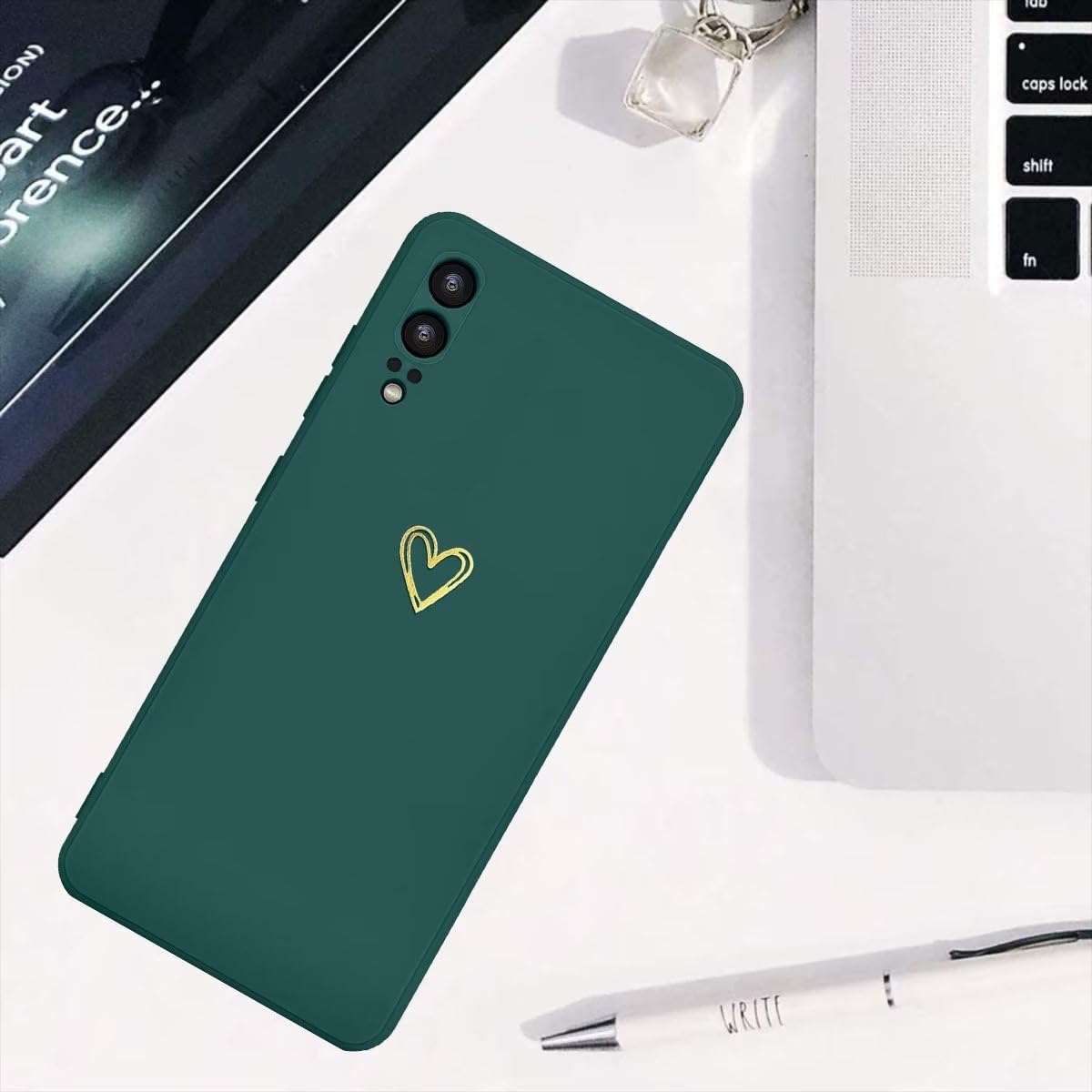 Kaywzo Handyhülle Für Huawei P20 Pro - Weiches TPU Silikon Mit Herzmuster, Lila, Ultradünn