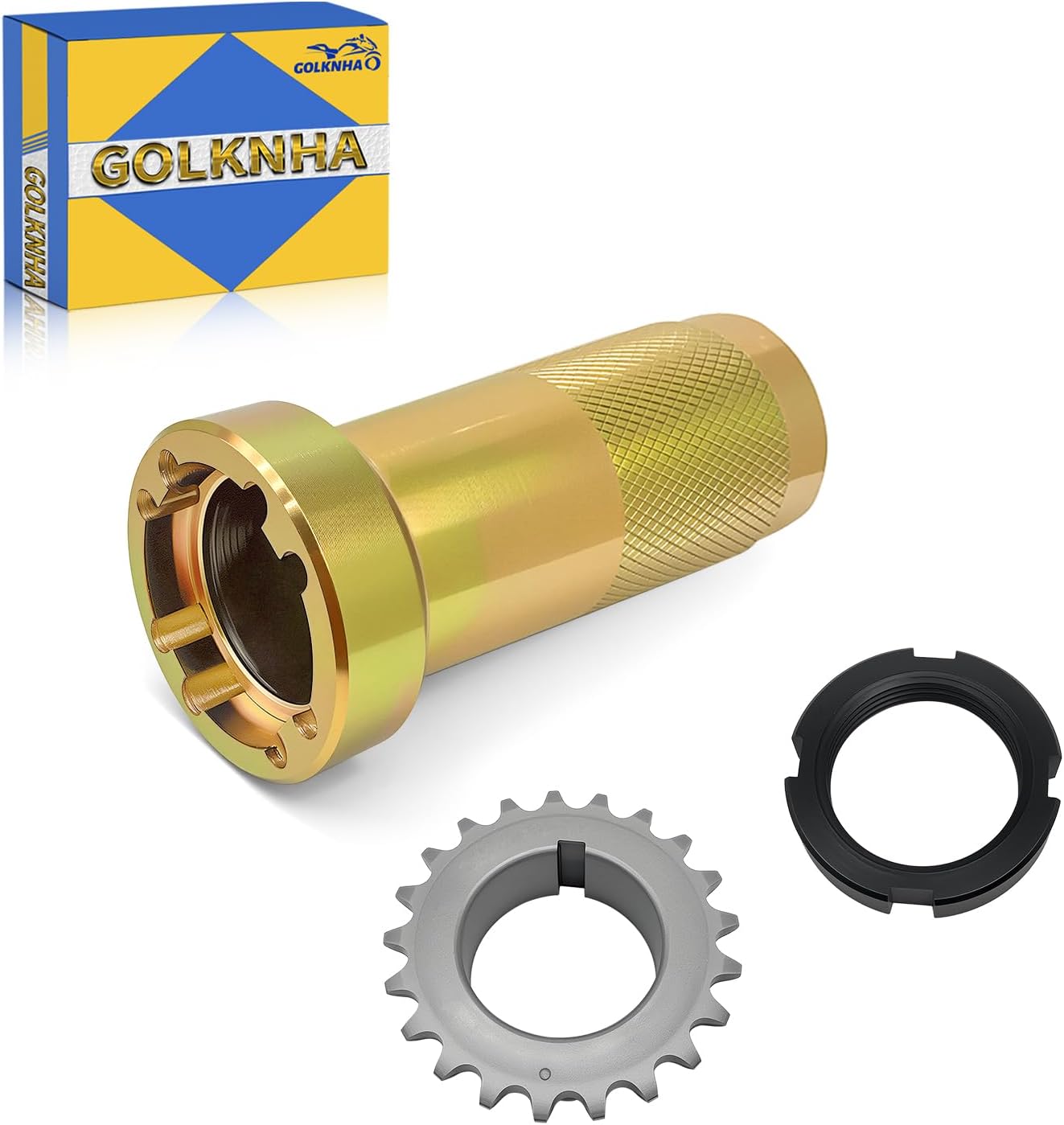 Crankshaft Nut Socket Tool & Crankshaft Timing Gear Sprocket kit for Polaris Sportsman 335 400 450 500 Ranger 400 425 500 Magnum 425 500 Big Bos Xplorer OEM #2870967 3084882