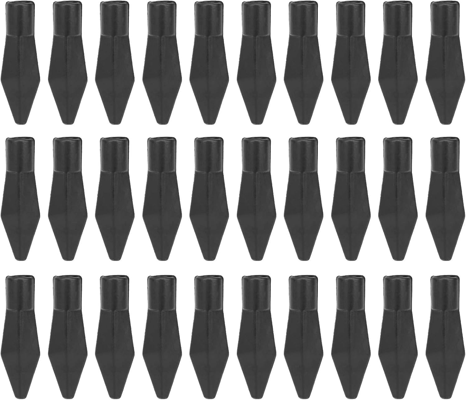25Pcs Small Game Arrow Heads, Black Soft Rubber Practice Arrowhead Safety Glue On Target Arrow Tips for Shooting Practice Hunting Game Arrows and Parts