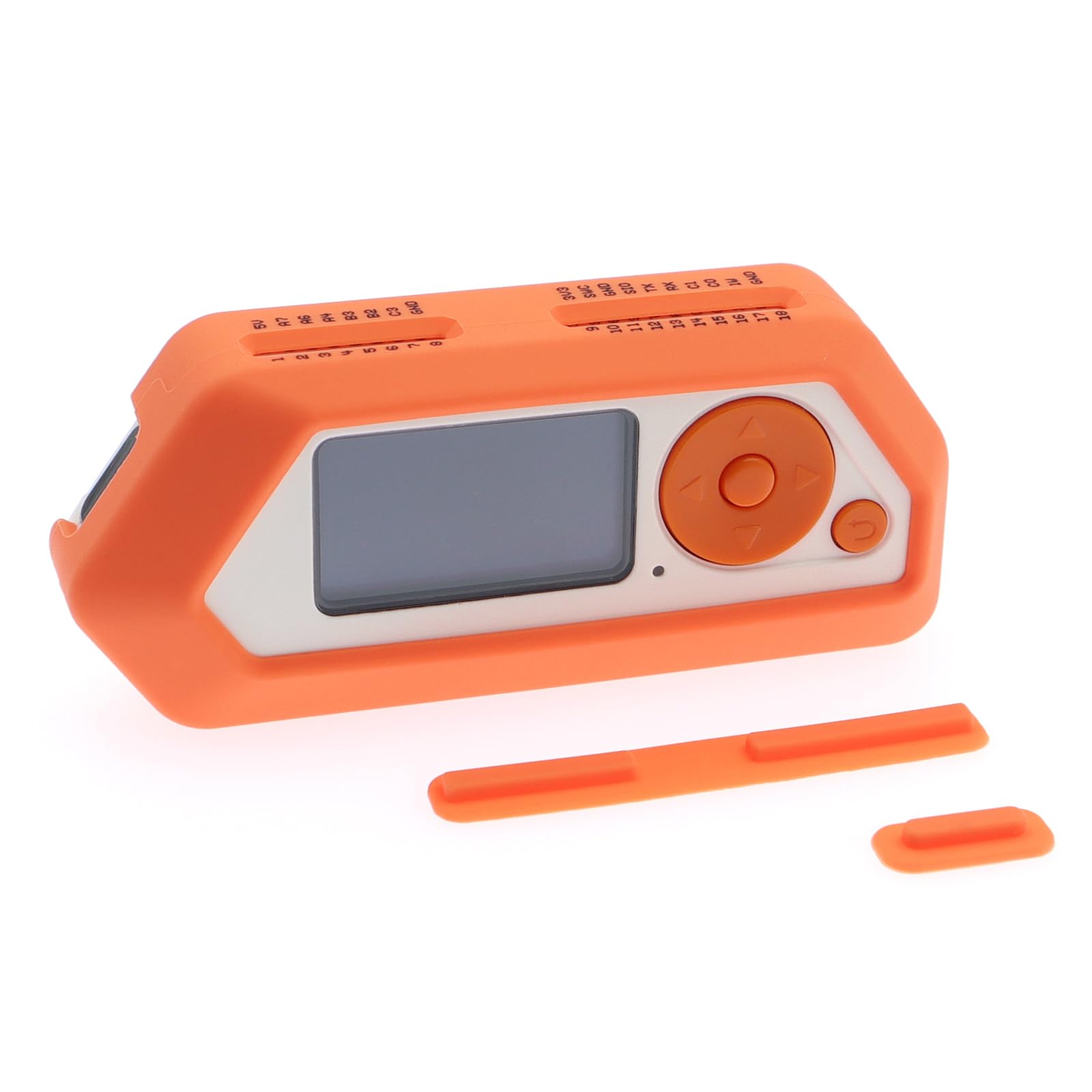 Soft Protective Case Cover Silicone Case for Flipper Zero - Fluorescent Orange