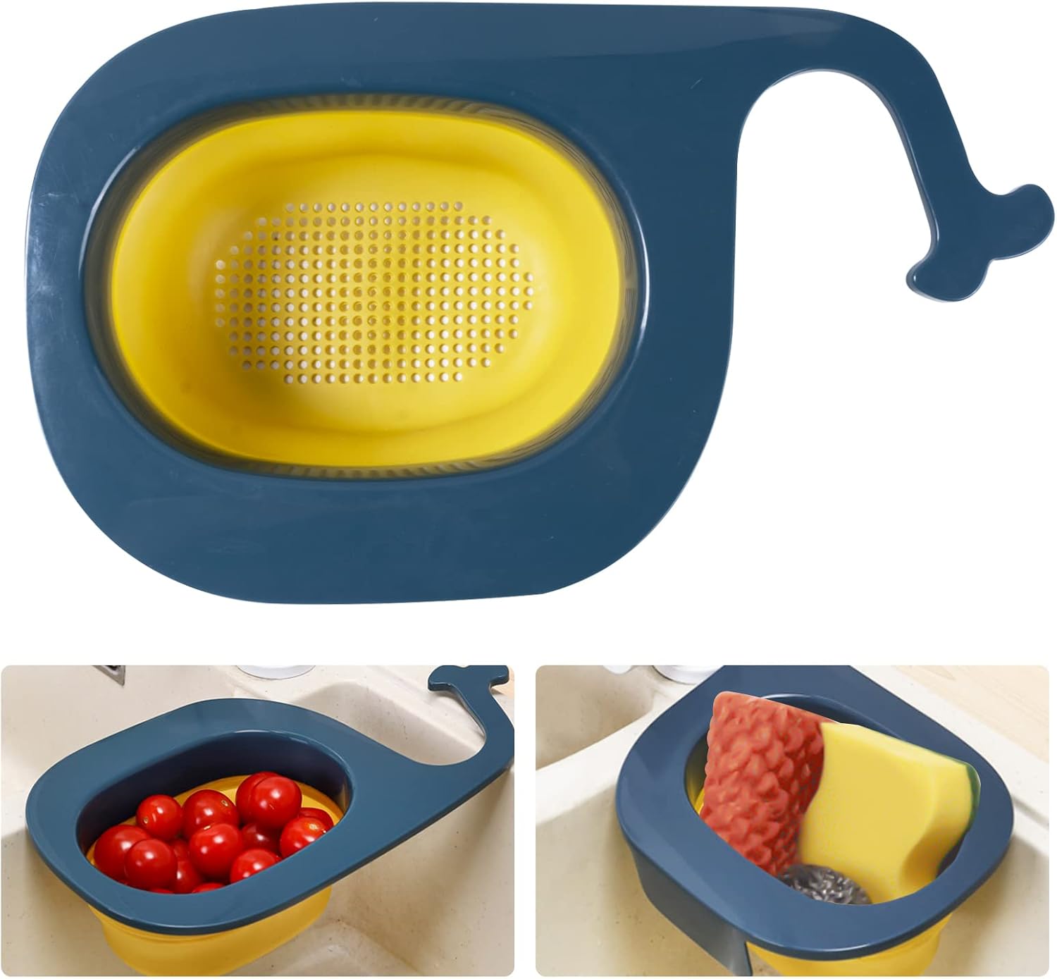 Sink Strainer for Kitchen, Sink Drain Rack Corner Kitchen