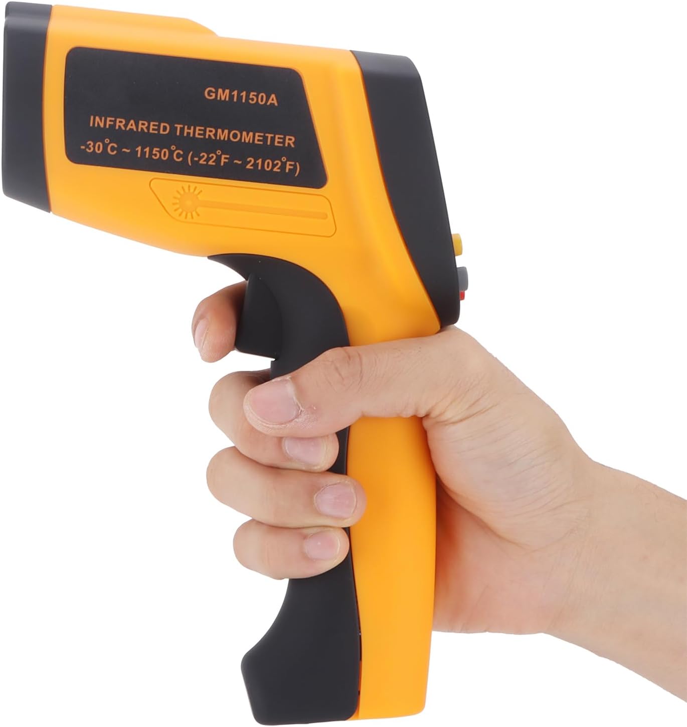 Fafeicy Infrared Thermometer, Thermometer Digital Temperature with LCD Backlight Displa for Industrial Temperature Measurement