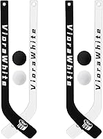 VioraWhite Mini Knee Hockey Set: 8pcs with 4 Sticks & 4 Foam Balls - Safe Indoor Fun for Kids & Beginners