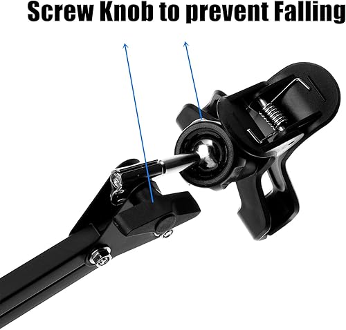 Miniatura 8 de WANBY soporte articulado brazo soporte mesa flexible rotación 360 ° teléfono celular clip titular para todos los teléfonos inteligentes micrófono