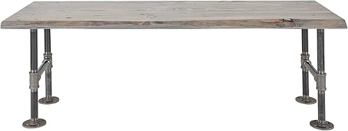 Miniatura 12 de Restore by Pipe DÉCOR - Banco decorativo de madera con borde vivo, 48 x 16 x 17.75 pulgadas, madera de pino ponderosa recuperada en mancha de cedro