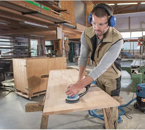 Bosch Professional GET 75-150 Random Orbital Sander (750 W, Sanding pad Diameter: 150 mm, in L-BOXX) - 6
