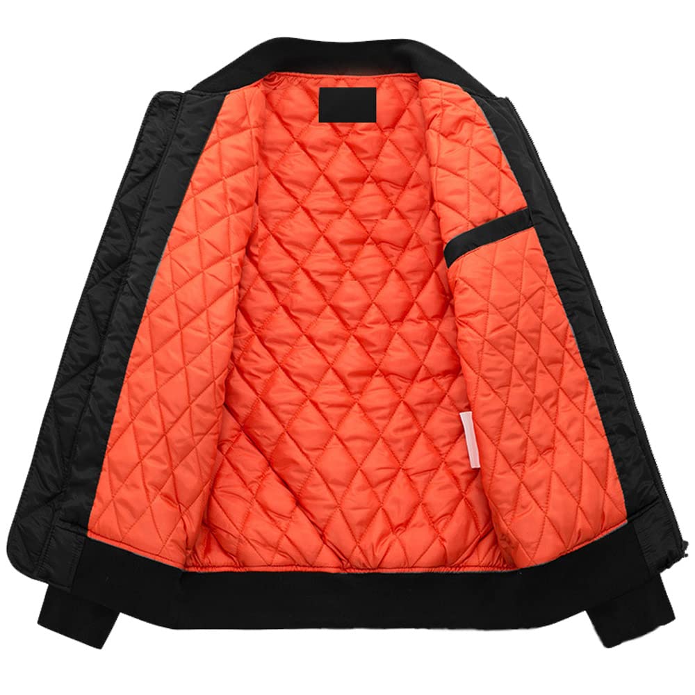 Chaqueta de vuelo con estampado po-rnh.ub para hombres y mujeres, chaqueta a prueba de viento, sudadera informal Air Force One, chaquetas abrigadas Chicas/A/3XL