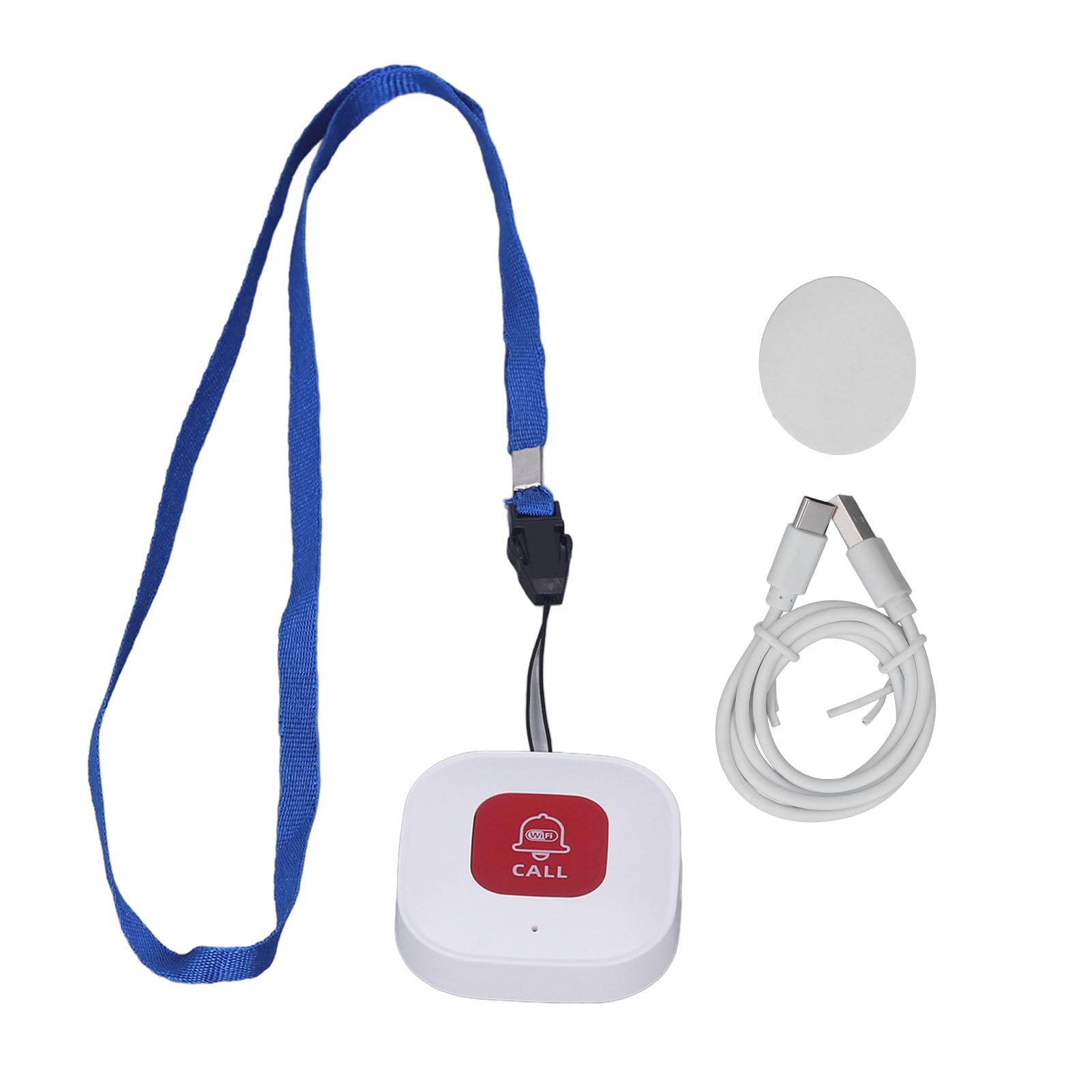 Pulsante di Chiamata SOS, Pulsante di Chiamata SOS Intelligente WiFi Campanello di Chiamata di Allarme Cercapersone Wireless Sistema di Allarme Per Infermiere Pulsante di Emergenza Per Pazienti Anzian