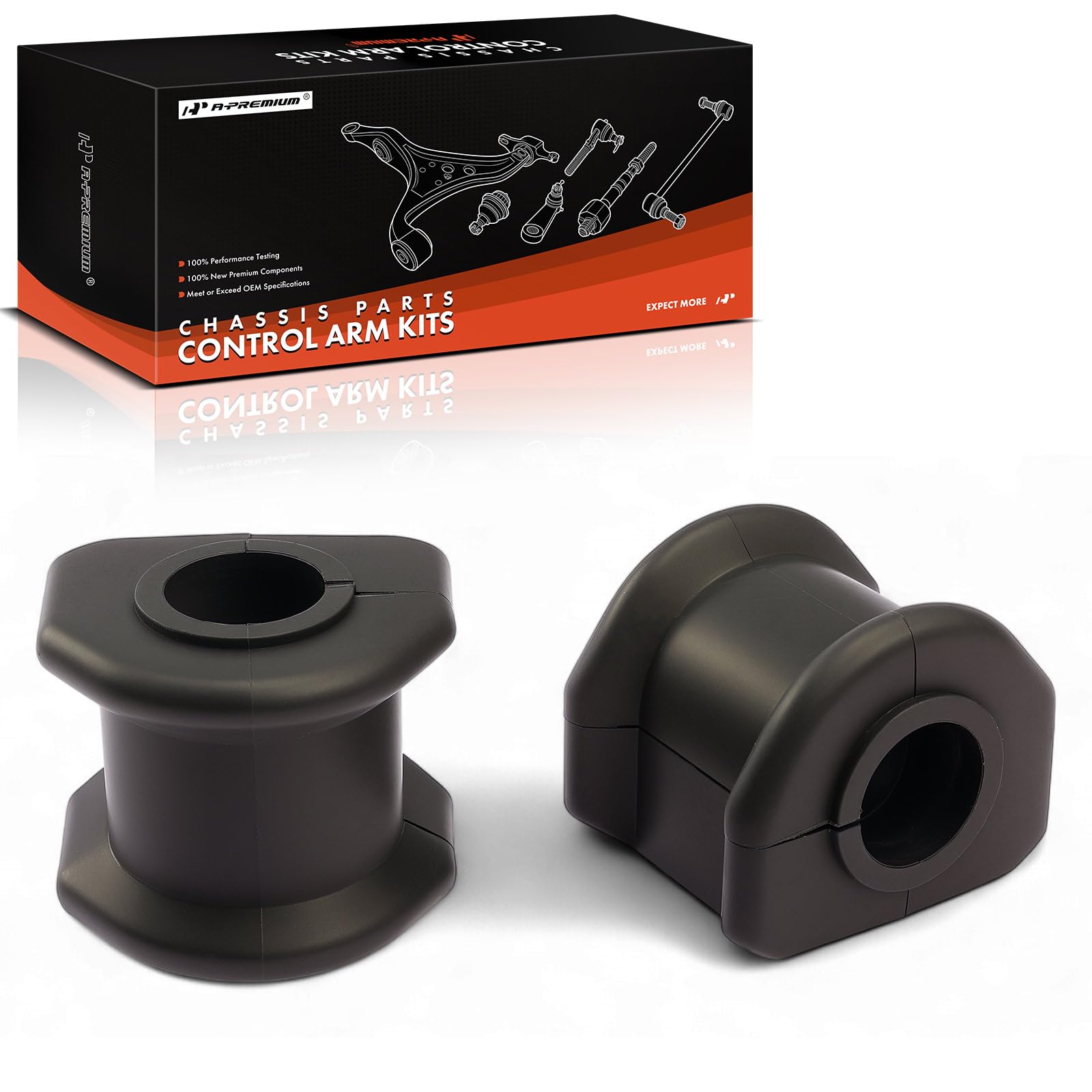 A-Premium 2 x Front To Frame or Rear To Axle Sway Bar Bushing Kit, Compatible with Ford Mustang 2007-2011, Taurus 1986-1999, Windstar 1995-2003 & Lincoln Continental 1990-2002 & Mercury Sable-image-5